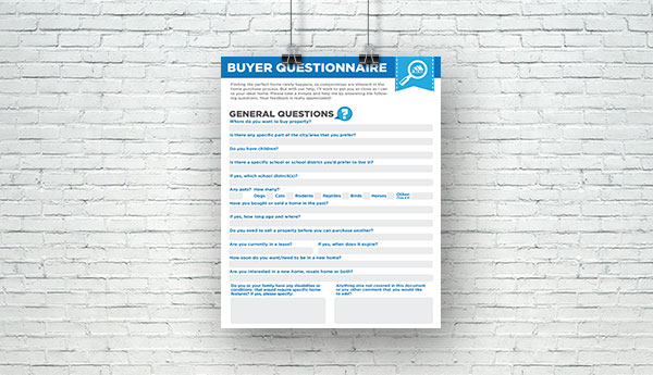 Buyer Questionnaire