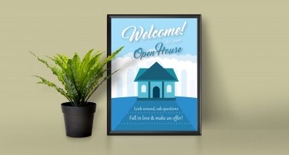 Open House Welcome Sign #1