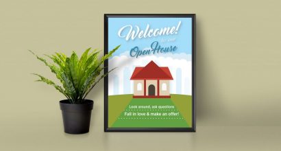 Open House Welcome Sign #5
